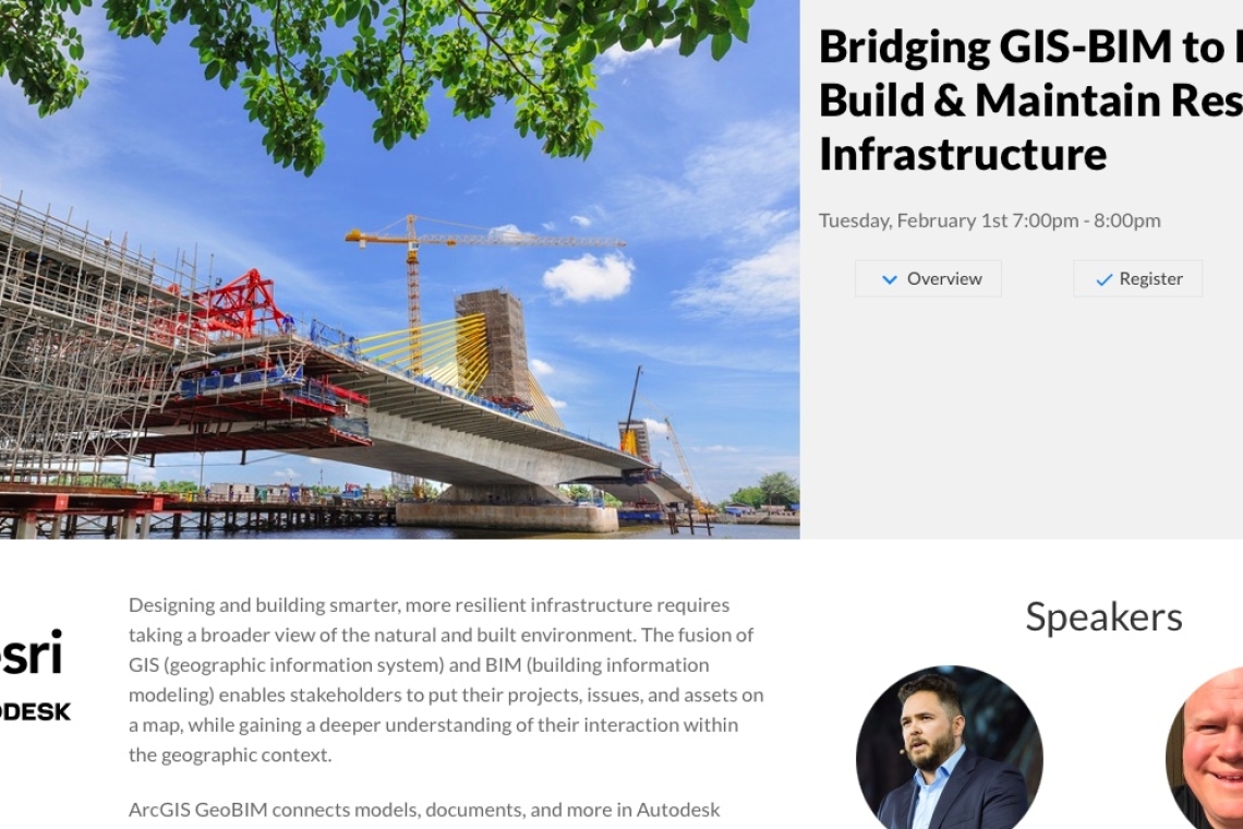 Bridging GIS-BIM to Design, Build & Maintain Resilient Infrastructure