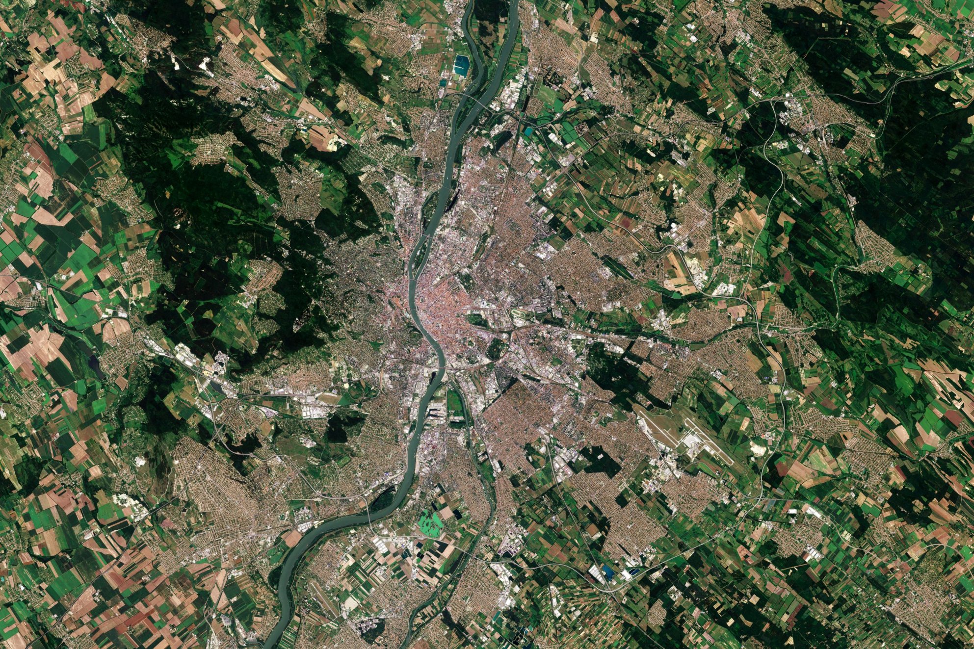 La città di Budapest (Ungheria)