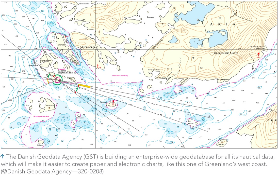Per le carte nautiche l'ufficio idrografico danese passa al GIS