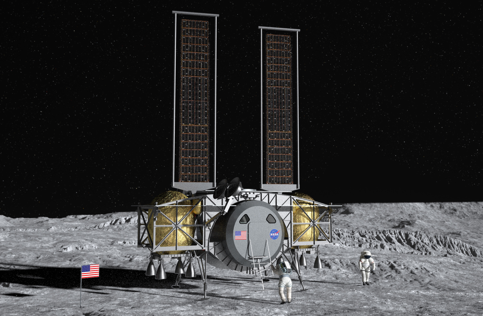 Quanta geomatica servirà per il nuovo sistema di atterraggio umano sulla Luna?