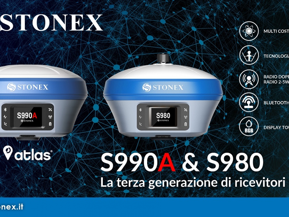 Stonex S990A & S980 – Ricevitori GNSS di terza generazione