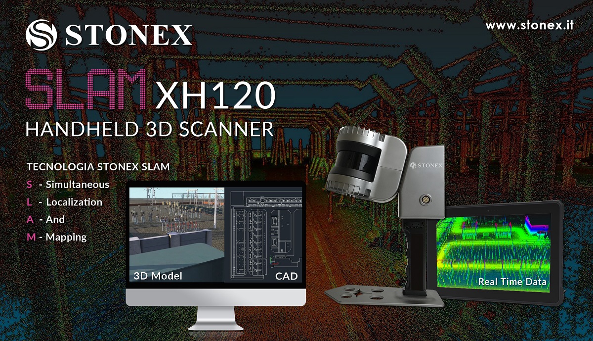 Stonex XH120 SLAM – nuovo Laser Scanner con tecnologia SLAM