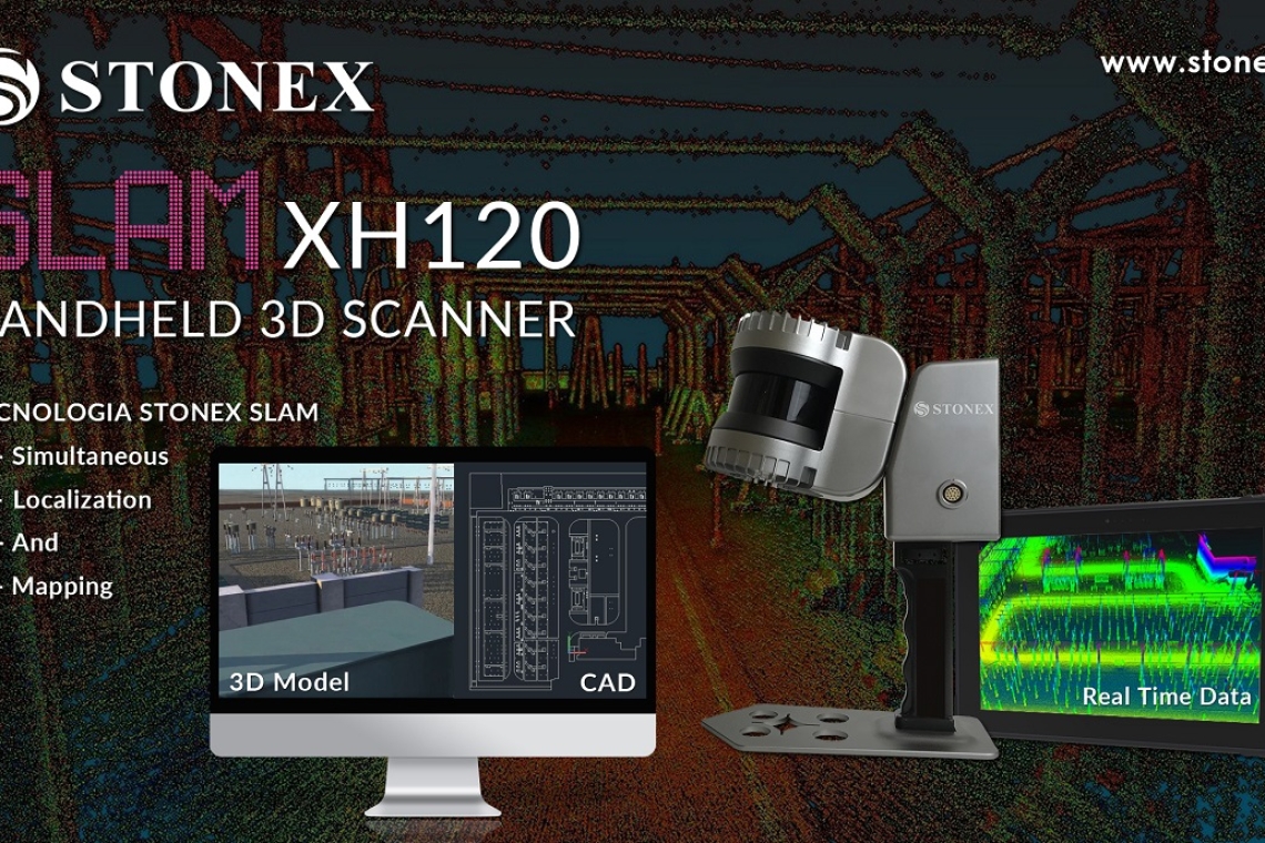 Stonex XH120 SLAM – nuovo Laser Scanner con tecnologia SLAM