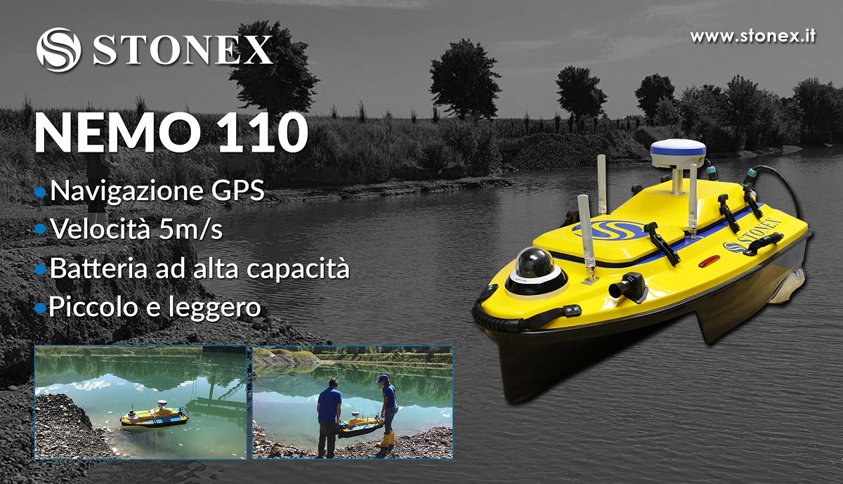 Stonex Nemo110 USV – Drone acquatico autonomo