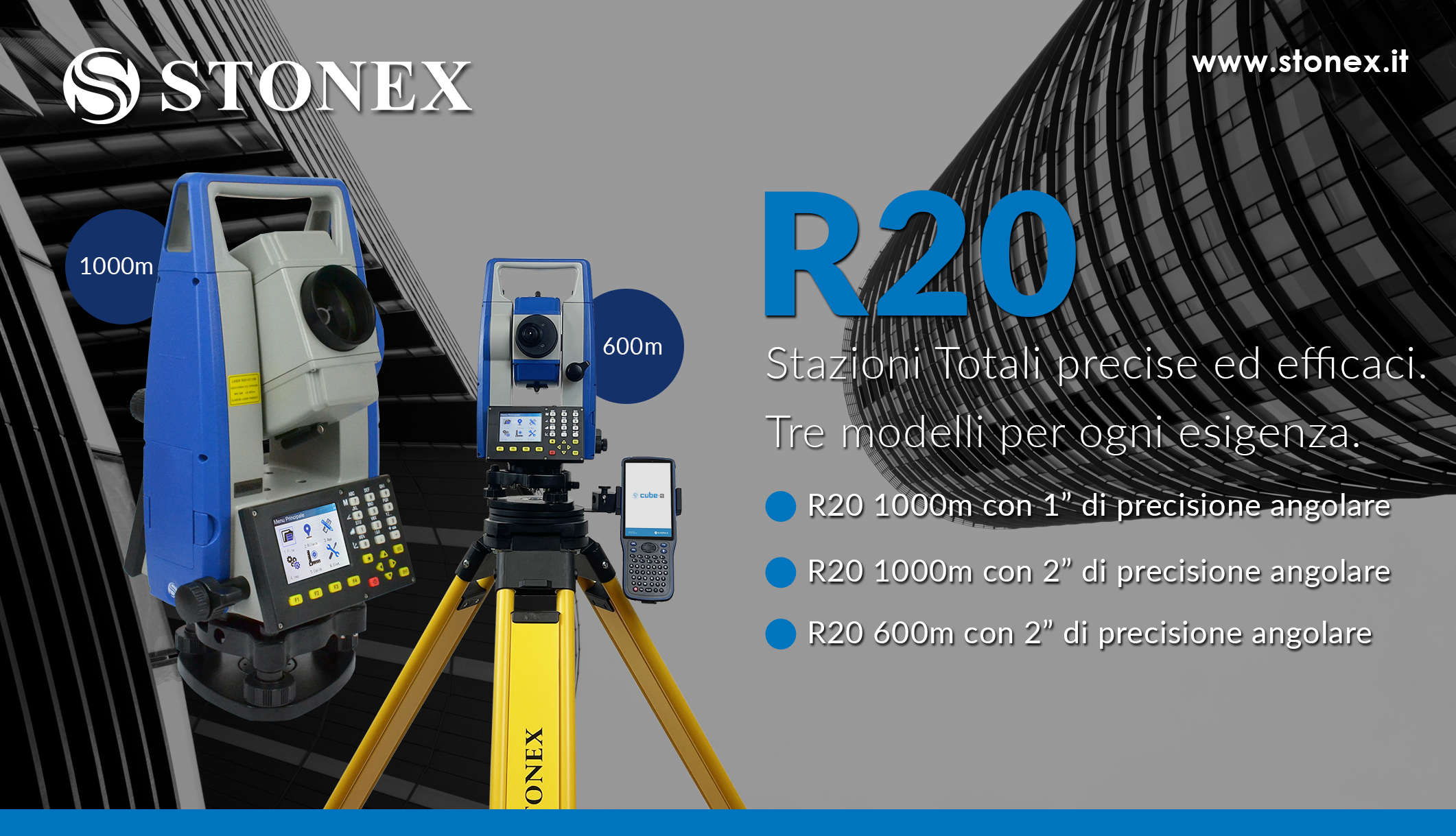 Stazione Totale Stonex R20 – tre modelli per soddisfare ogni esigenza
