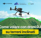 Come volare con un drone DJI su terreni inclinati: la video-guida di Strumenti Topografici.