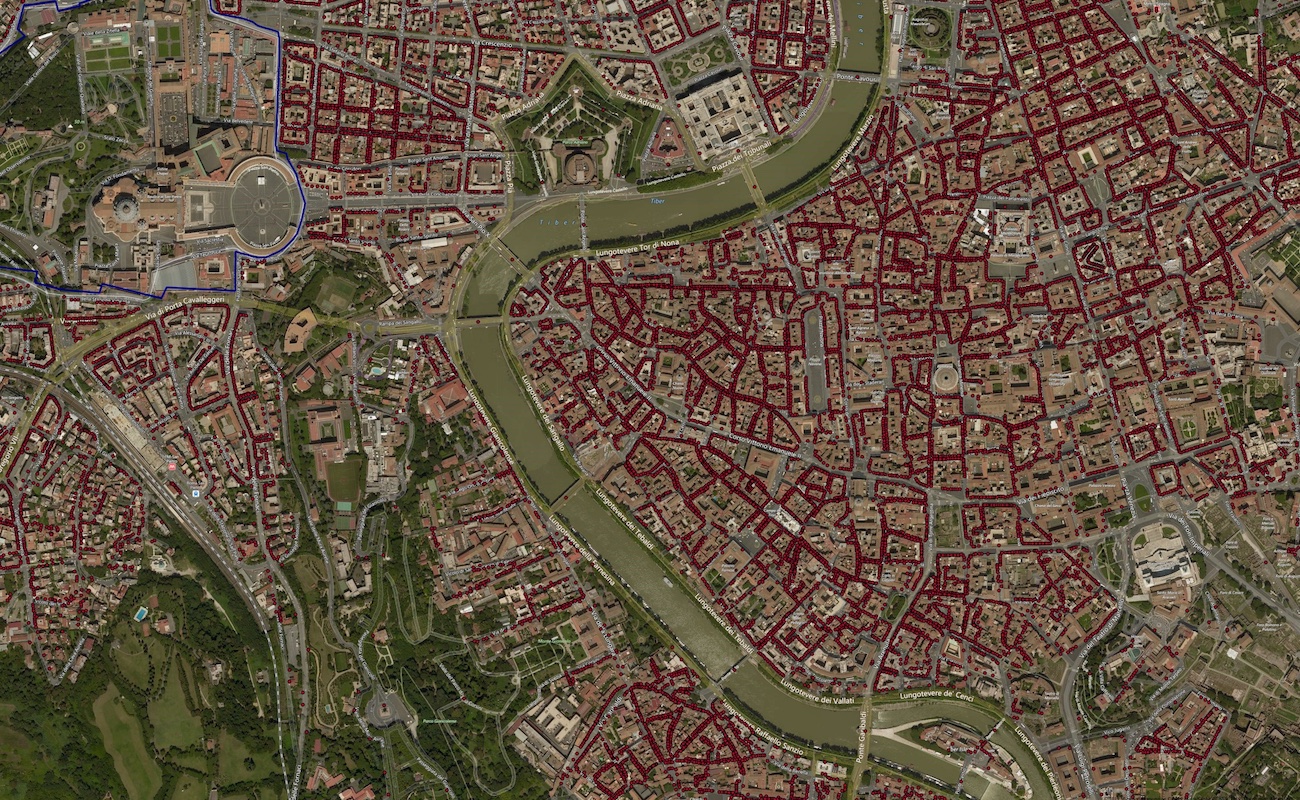 FIGURA 4 Copertura del rilevamento centro storico 2