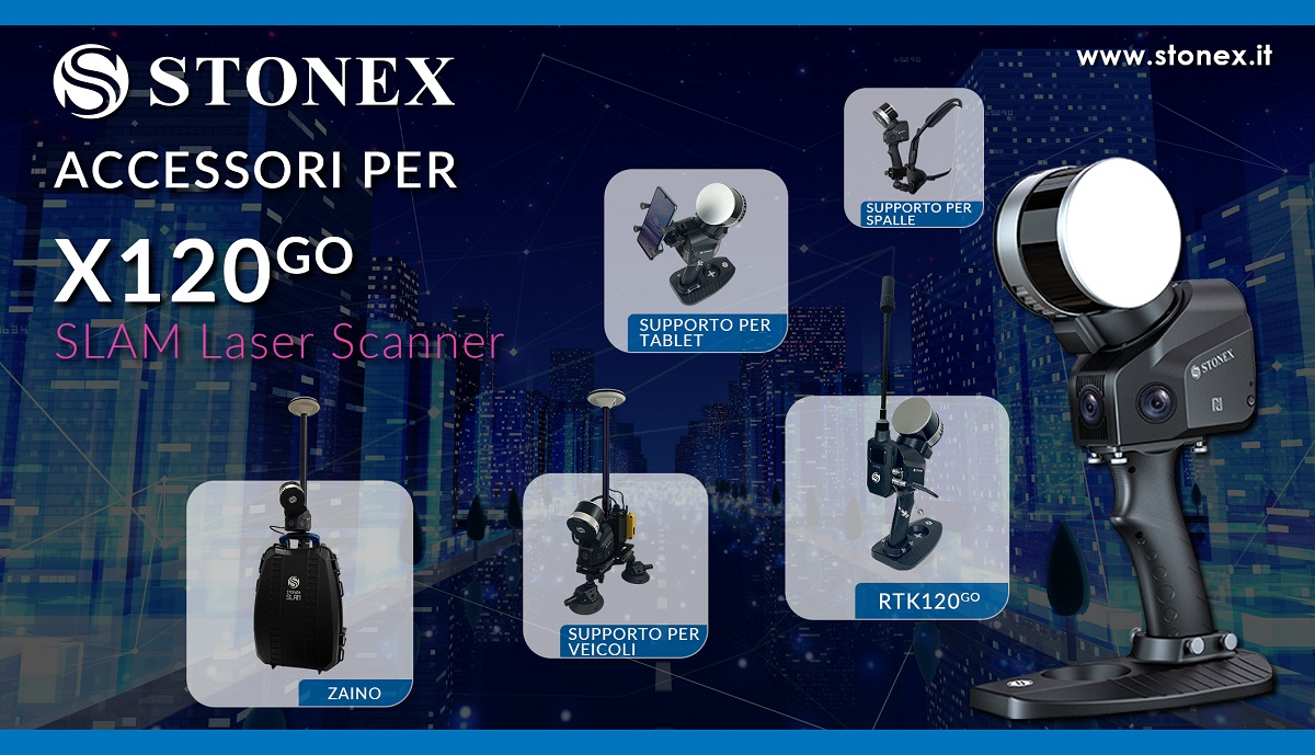 Nuovi Accessori Stonex per X120GO SLAM Laser Scanner