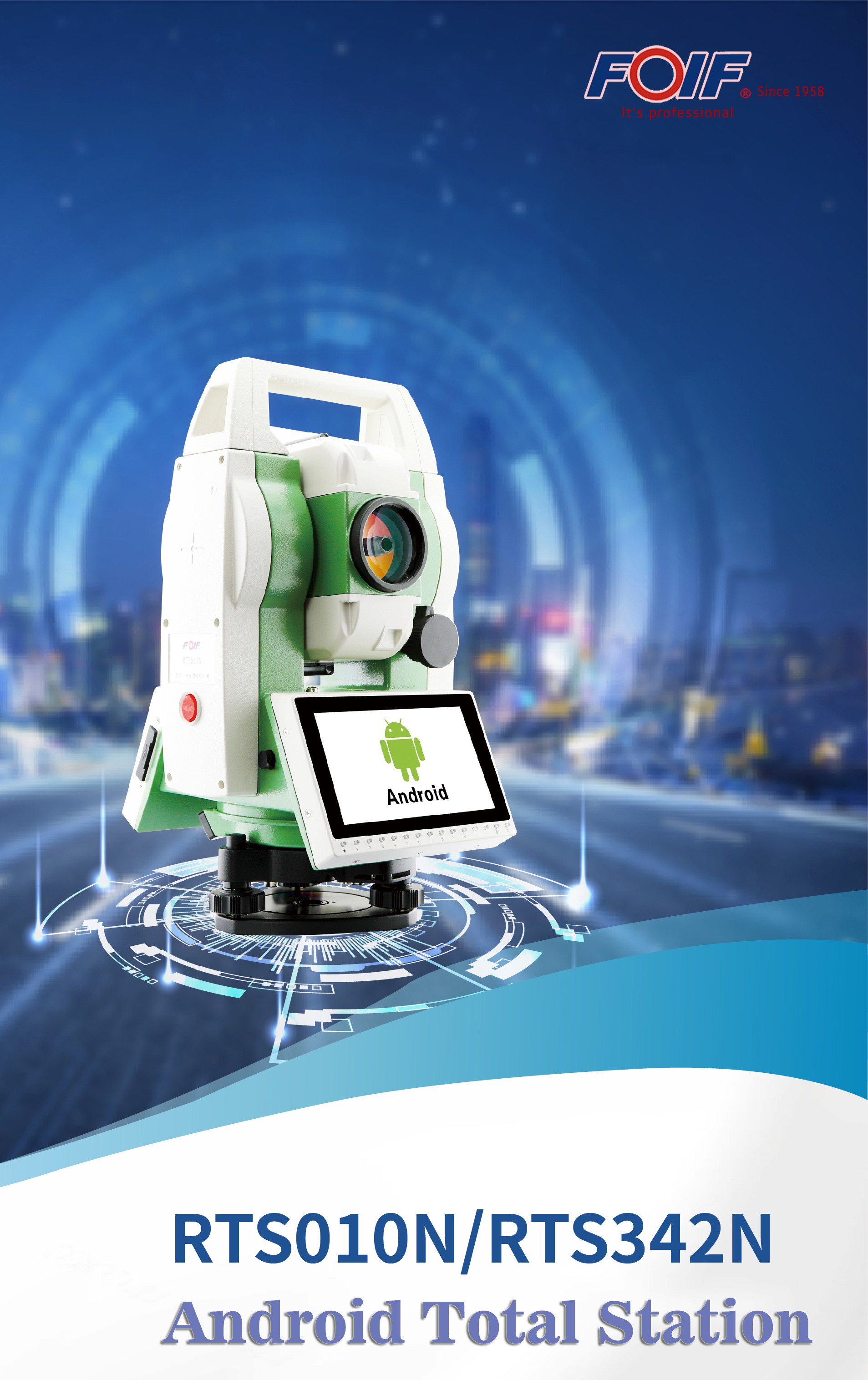 vidaLaser : FOIF RTS342N ed RTS010N, Stazione Totale Android con SurPad 4.2.