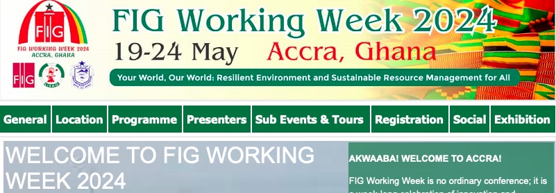 19-24 May, Accra (Ghana) - FIG Working Week 2024