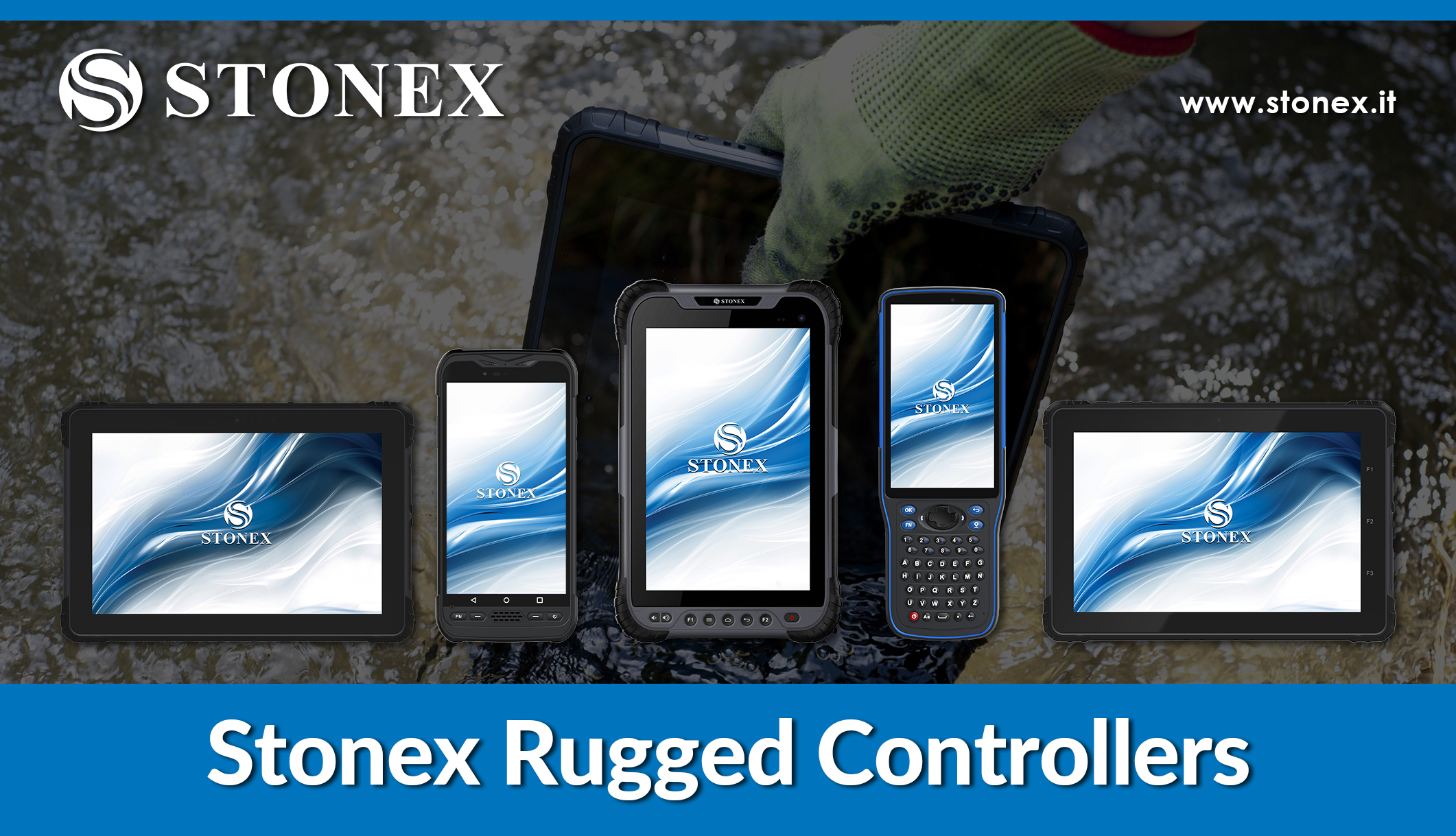 Nuovo Stonex S80 Tablet Rugged. Preciso e resistente per i lavori in campo