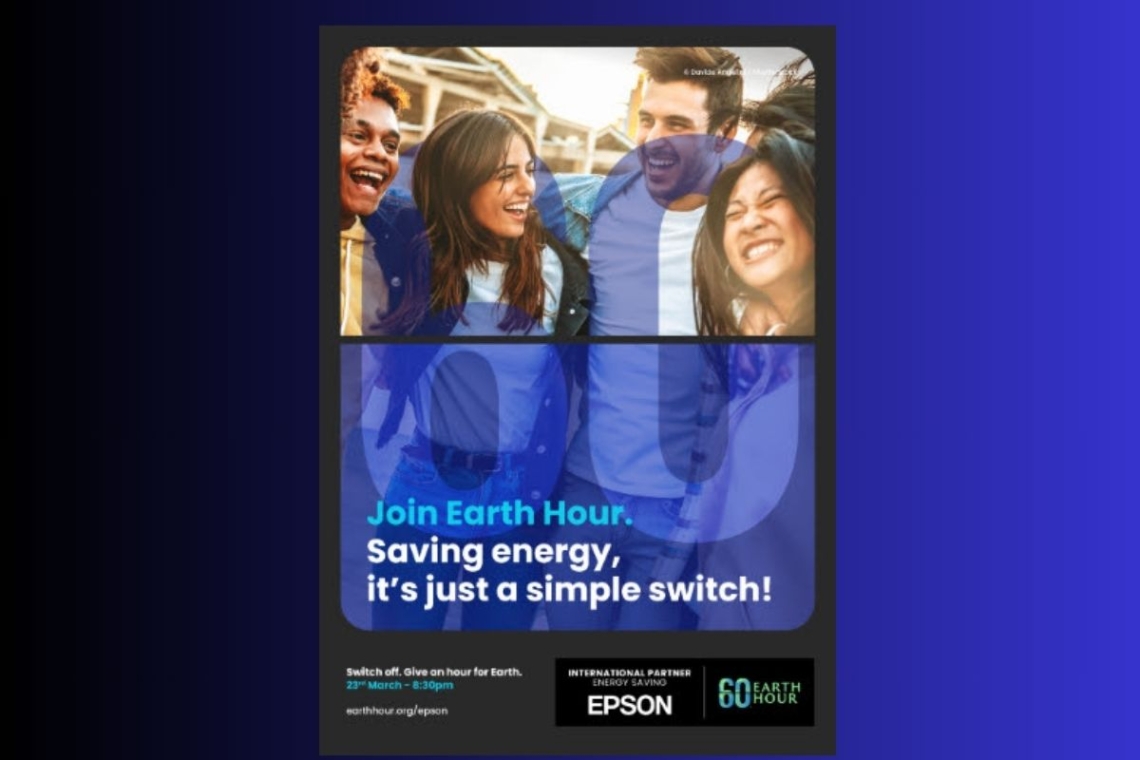 Epson partecipa all'Earth Hour 2024 a sostegno dell'azione ambientale mondiale