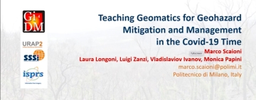Teaching geomatics for geohazard mitigation and management in the COVID-19 time