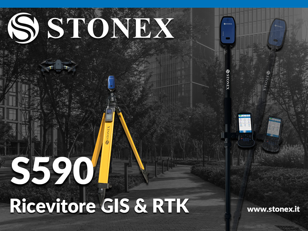 Stonex presenta il nuovo ricevitore GIS e RTK S590
