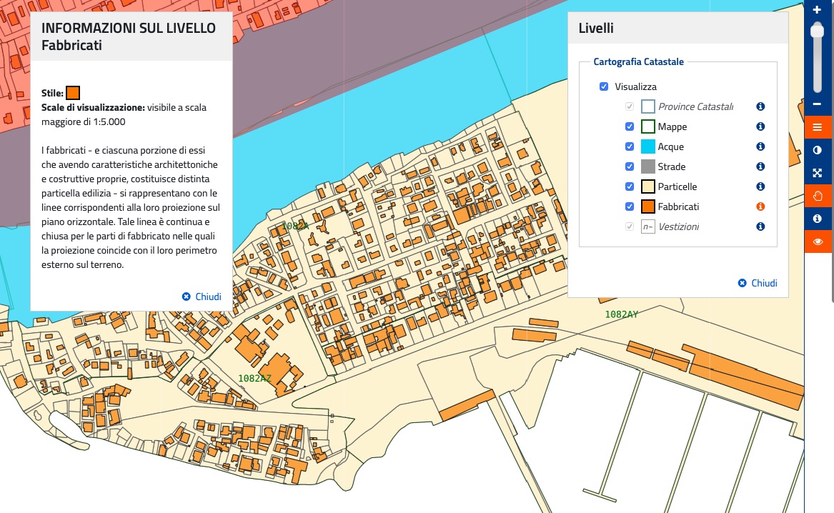 CARTOGRAFIA CATASTALE - ITALIA disponibile per il download, ma mancano i fabbricati