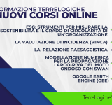 ESG, Modellazione moto ondoso con SWAN, Google Earth Engine, VInCA, e Relazione Paesaggistica: ecco i nuovi corsi targati TerreLogiche