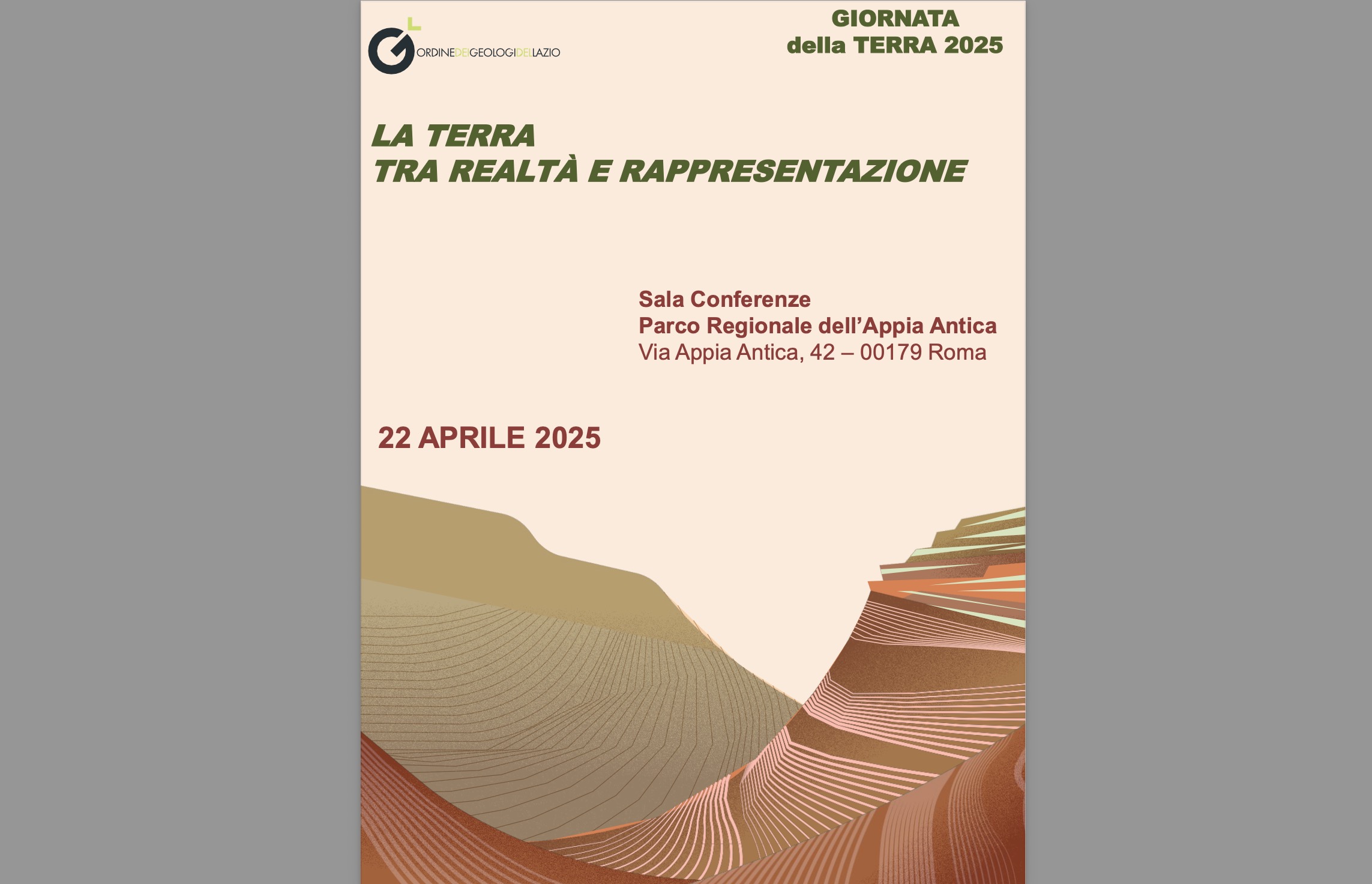22 Aprile 2025 - La Terra tra Realtà e Rappresentazione