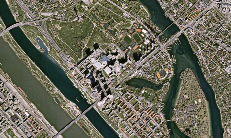 ESA - Immagine della settimana: Lo spartiacque del Danubio a Vienna (22 giugno 2025)