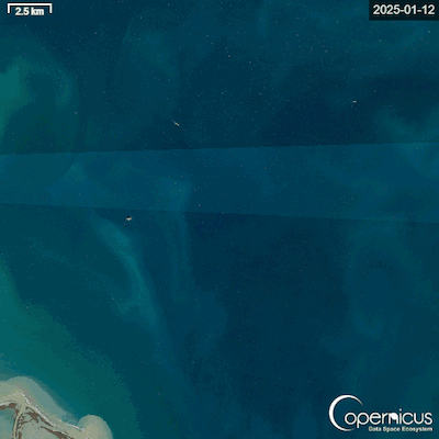 Adriatic LNG terminal Sentinel 2 L2A gennaio giugno 2025