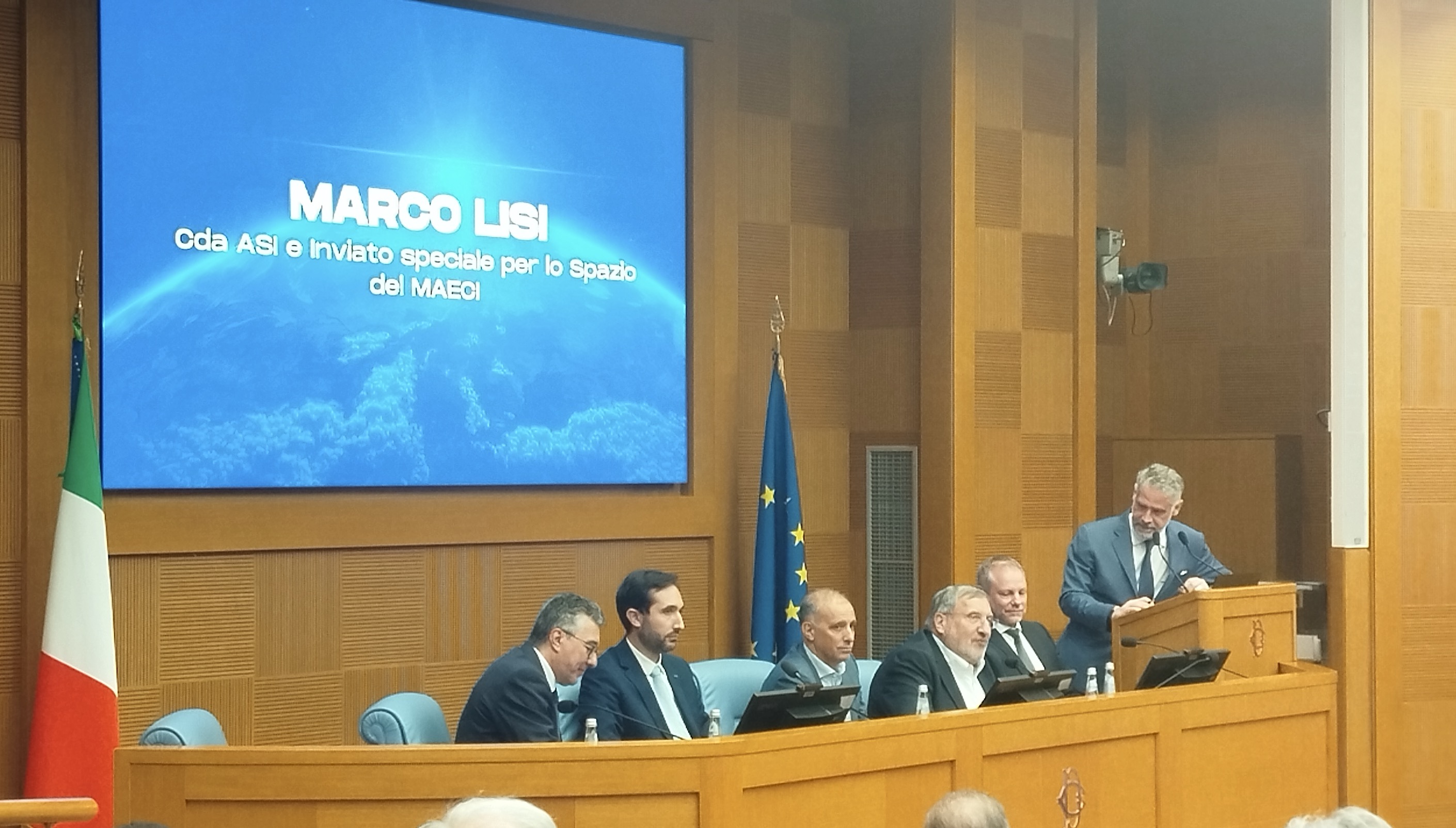 Marco Lisi interviene al convegno "Italia nello Spazio" dedicato alla crescita dell'industria spaziale italiana e della space economy.