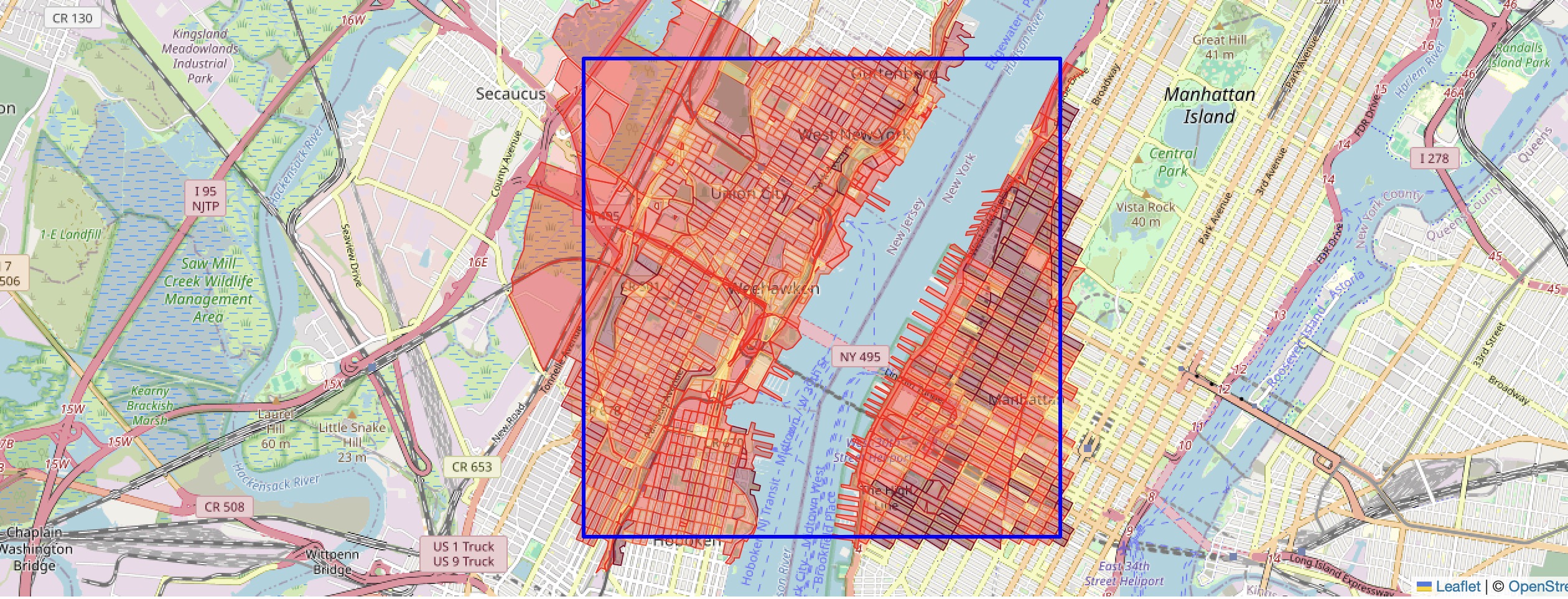 Esempio di mappa Geobuf per test