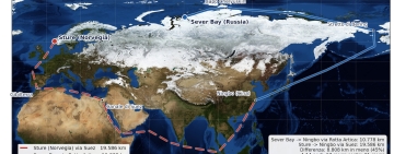 Vostok Oil visto dallo spazio: Sentinel-2 e AIS raccontano la nuova rotta artica