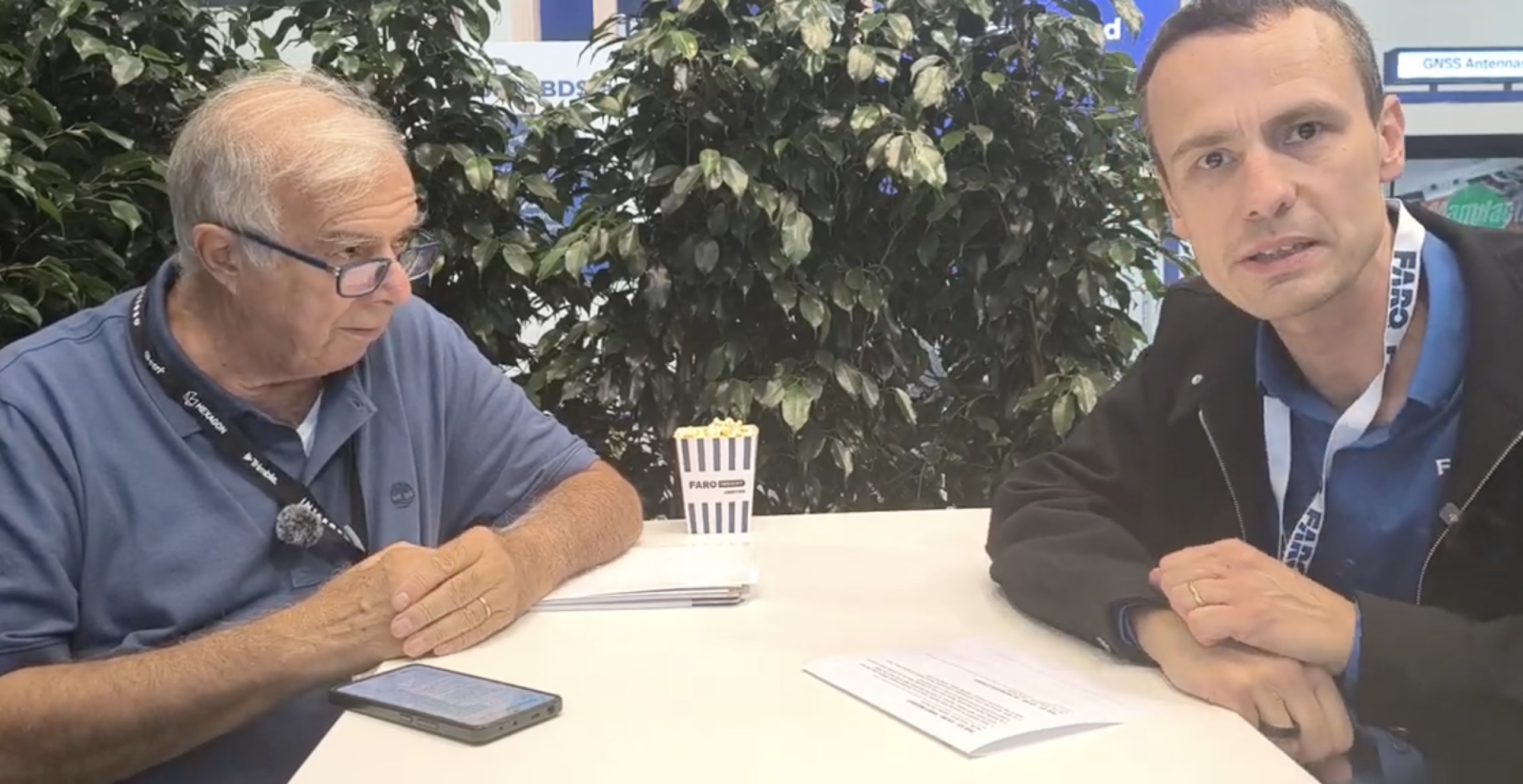 Renzo Carlucci of GEOmedia Magazine interviews Oliver Zweigle, Vice President of Innovation at FARO, at INTERGEO 2026 in Munich