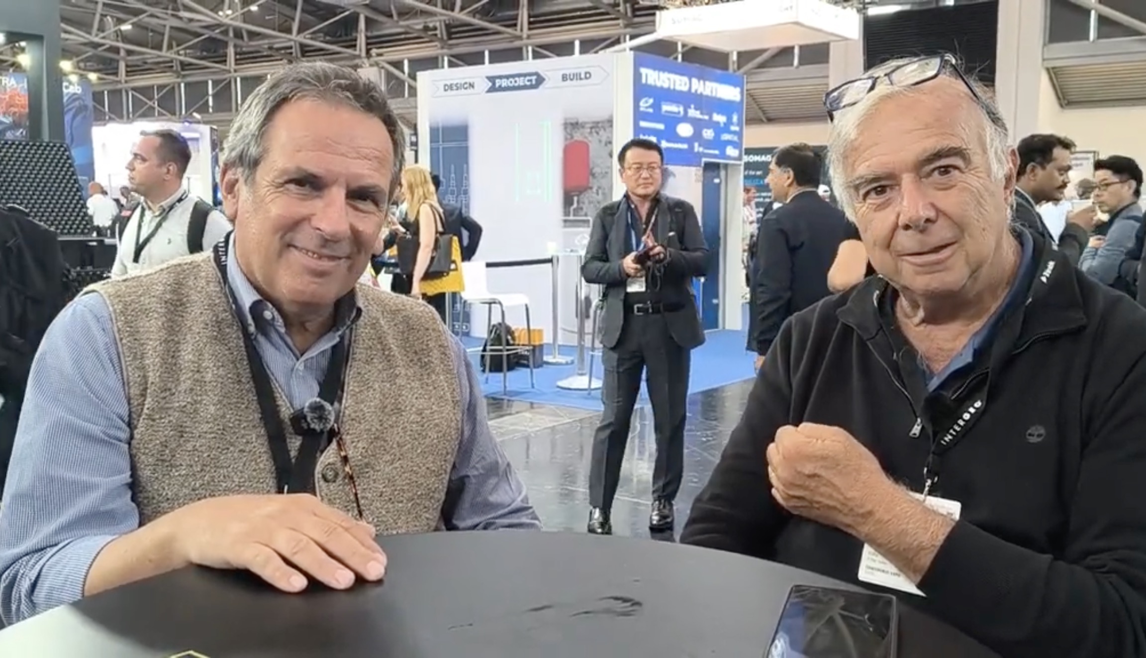 Renzo Carlucci GEOmedia interview with Luca Menci at Intergeo 2026 in Munich