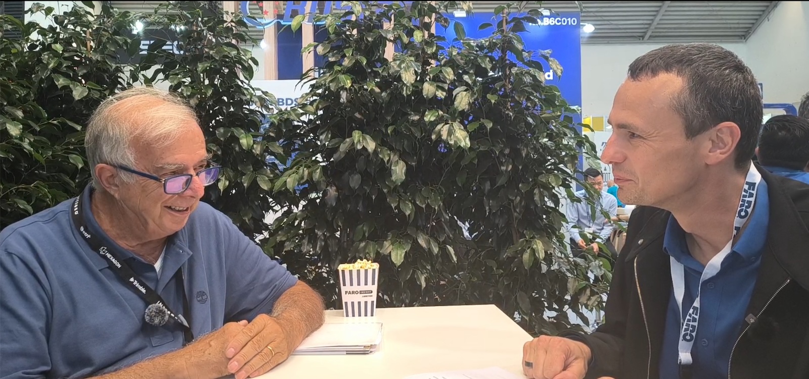 Renzo Carlucci of GEOmedia Magazine interviews Oliver Zweigle, Vice President of Innovation at FARO, at INTERGEO 2026 in Munich