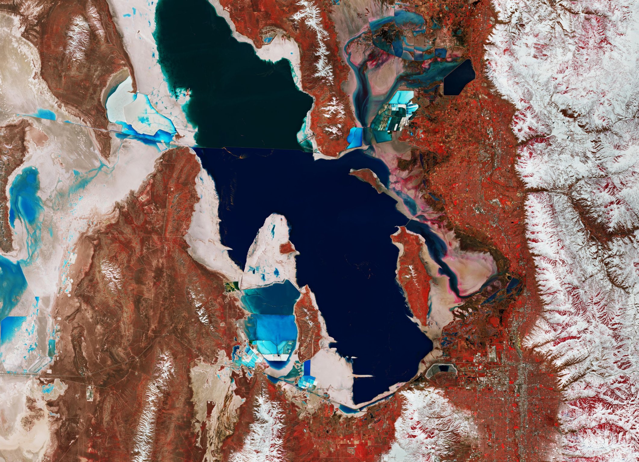 Il Gran Lago Salato (Utah,USA)